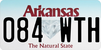 AR license plate 084WTH