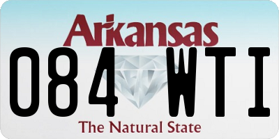 AR license plate 084WTI