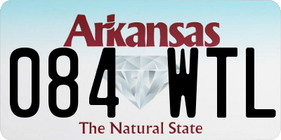 AR license plate 084WTL