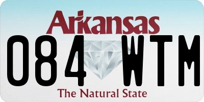 AR license plate 084WTM
