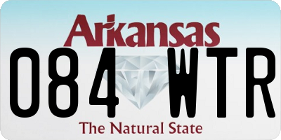 AR license plate 084WTR