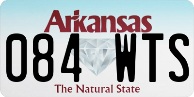 AR license plate 084WTS