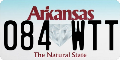 AR license plate 084WTT