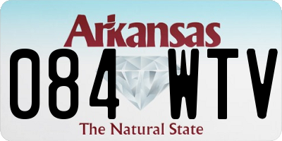 AR license plate 084WTV