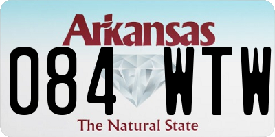 AR license plate 084WTW