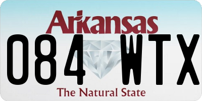 AR license plate 084WTX