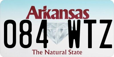 AR license plate 084WTZ