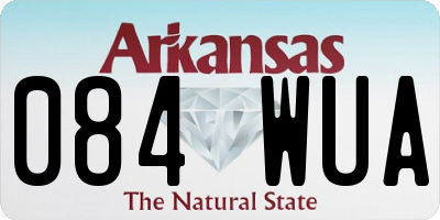 AR license plate 084WUA