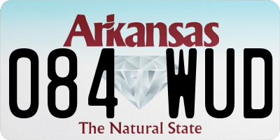 AR license plate 084WUD