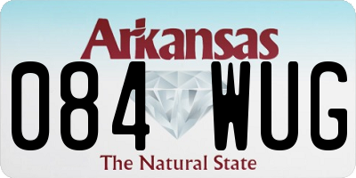 AR license plate 084WUG