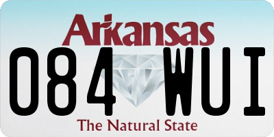 AR license plate 084WUI
