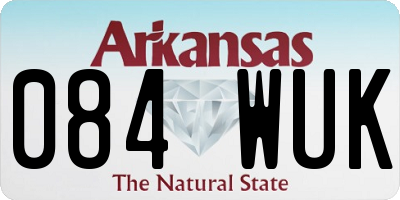 AR license plate 084WUK