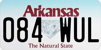 AR license plate 084WUL