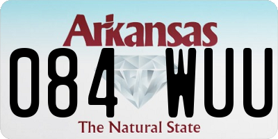 AR license plate 084WUU