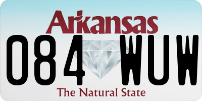 AR license plate 084WUW