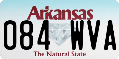 AR license plate 084WVA