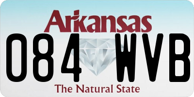 AR license plate 084WVB