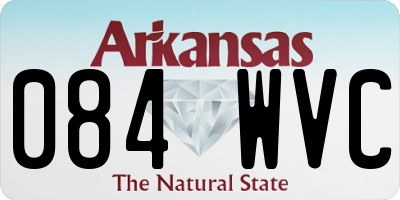 AR license plate 084WVC