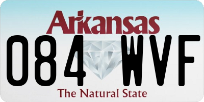 AR license plate 084WVF