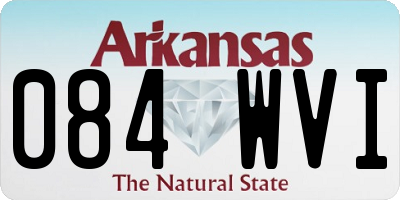 AR license plate 084WVI