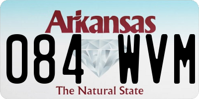 AR license plate 084WVM