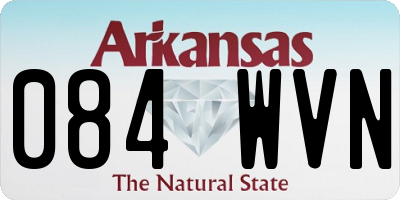 AR license plate 084WVN