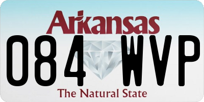 AR license plate 084WVP