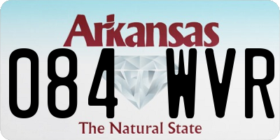 AR license plate 084WVR