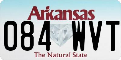 AR license plate 084WVT