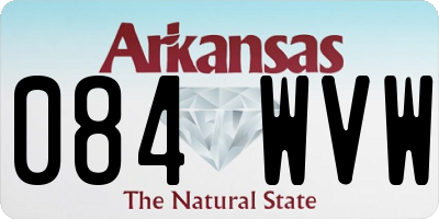 AR license plate 084WVW