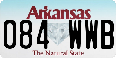 AR license plate 084WWB