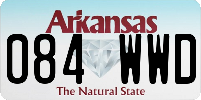 AR license plate 084WWD