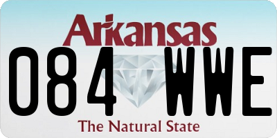 AR license plate 084WWE