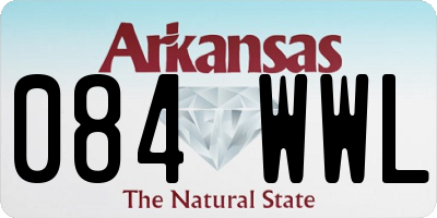 AR license plate 084WWL