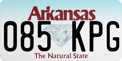 AR license plate 085KPG