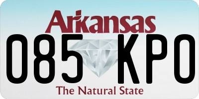 AR license plate 085KPO