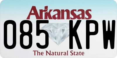 AR license plate 085KPW