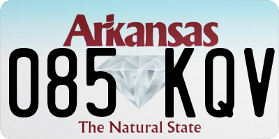 AR license plate 085KQV