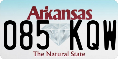 AR license plate 085KQW