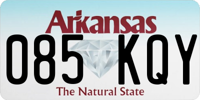 AR license plate 085KQY
