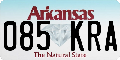 AR license plate 085KRA