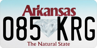 AR license plate 085KRG