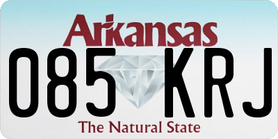 AR license plate 085KRJ