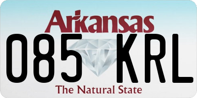AR license plate 085KRL