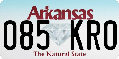 AR license plate 085KRO