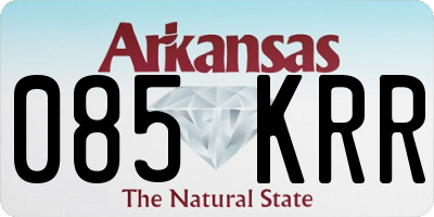 AR license plate 085KRR