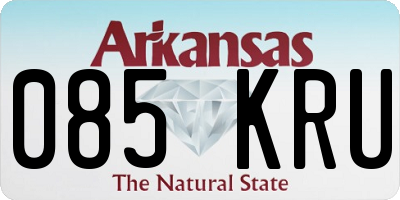 AR license plate 085KRU