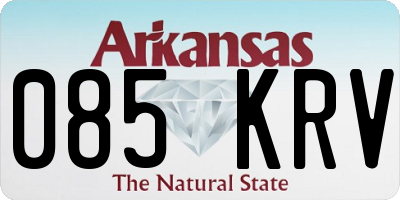AR license plate 085KRV