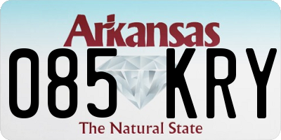 AR license plate 085KRY