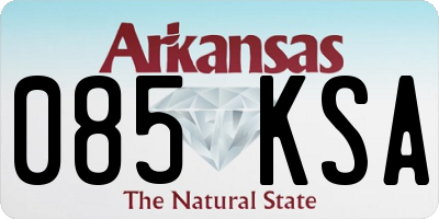 AR license plate 085KSA